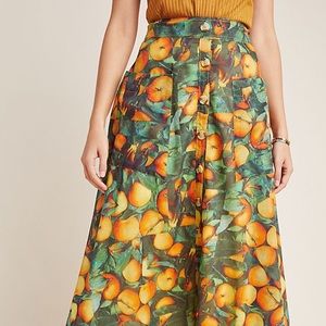 Anthropologie Maeve Summer Orchard Skirt